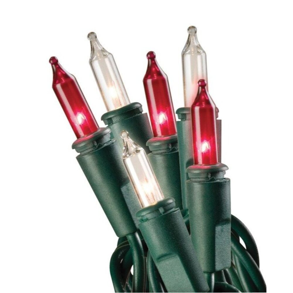 Celebrations Mini Red White String Lights Wedding Patio deck Christmas 100 Ct